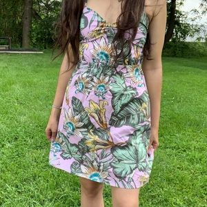 NWT J Crew tropical/floral printed summer dress XS